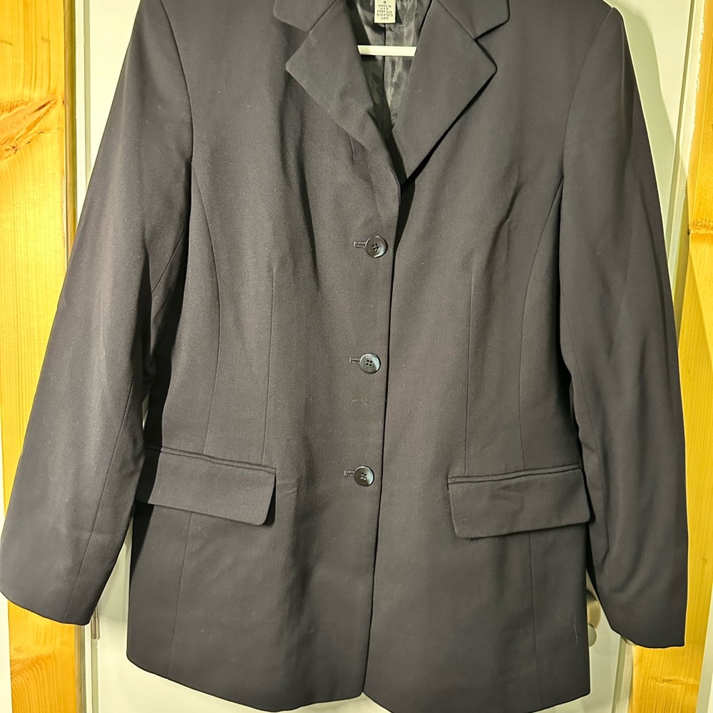 Talbots Black Blazer Classic Suit Jacket